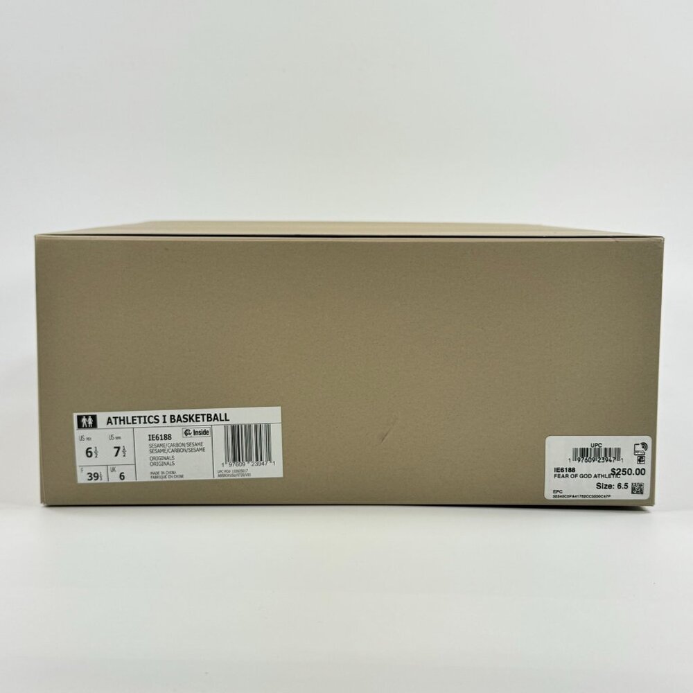 Adidas Fear of God Athletics I 'Sesame Carbon' IE6188 Basketball Multi Size - Picture 11 of 16